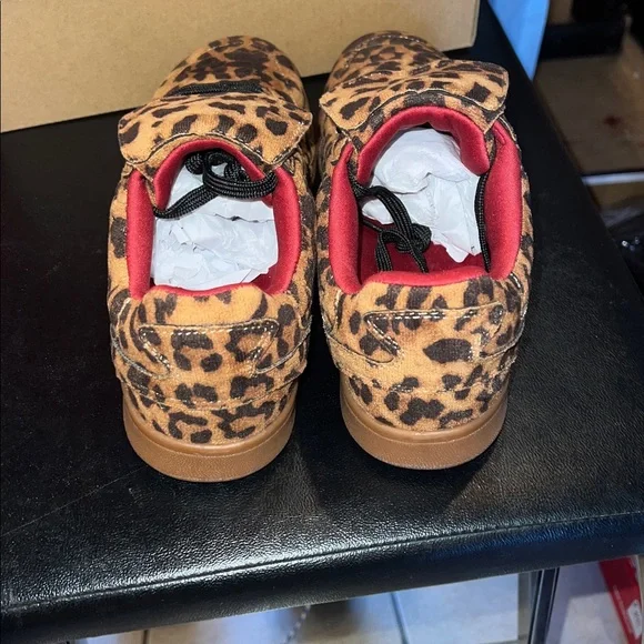 Steve Madden Leopard Print Sneakers with Red Accents - Picture 5 of 6